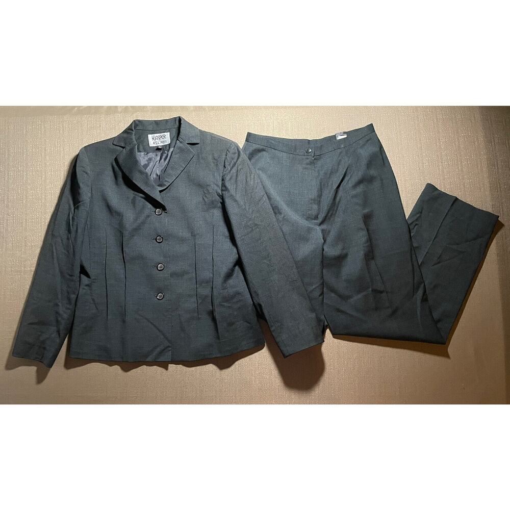 Kasper ASL Petite Women’s 10P Pantsuit Business Formal Jacket Bottoms